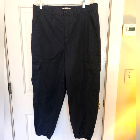Madewell Pants - Madewell Cargo Joggers Size 32 Navy NWT Sporty Utility Spring Lightweight